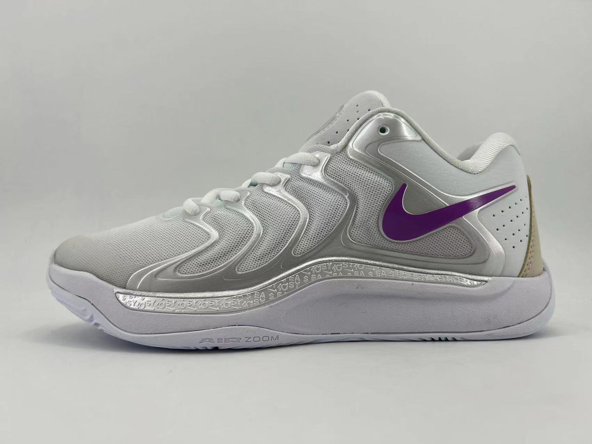 Nike Air Zoom Tennis Shoes in Gray and Purple