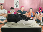 Nike Air Jordan 4 RM Sneakers, Cream and Black