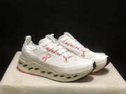 On Cloudsurfer Max Running Shoes Ivory Salmon