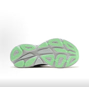 HOKA Bondi 8 Sneakers in Green and Silver