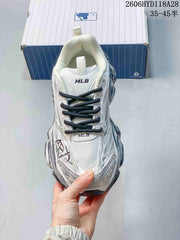 MLB Los Angeles Dodgers Silver Low-Top Sneakers