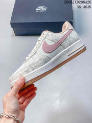 Nike Air Force 1 '07 Low Sneakers White Pink Gum Sole
