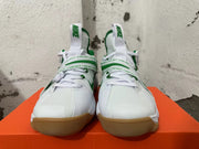 Nike White and Green Basketball Shoes