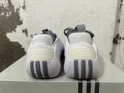 Adidas White and Grey Basketball Sneakers