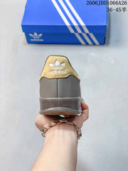 Adidas Originals Gazelle Indoor Sneakers Gray Gold JQ8386