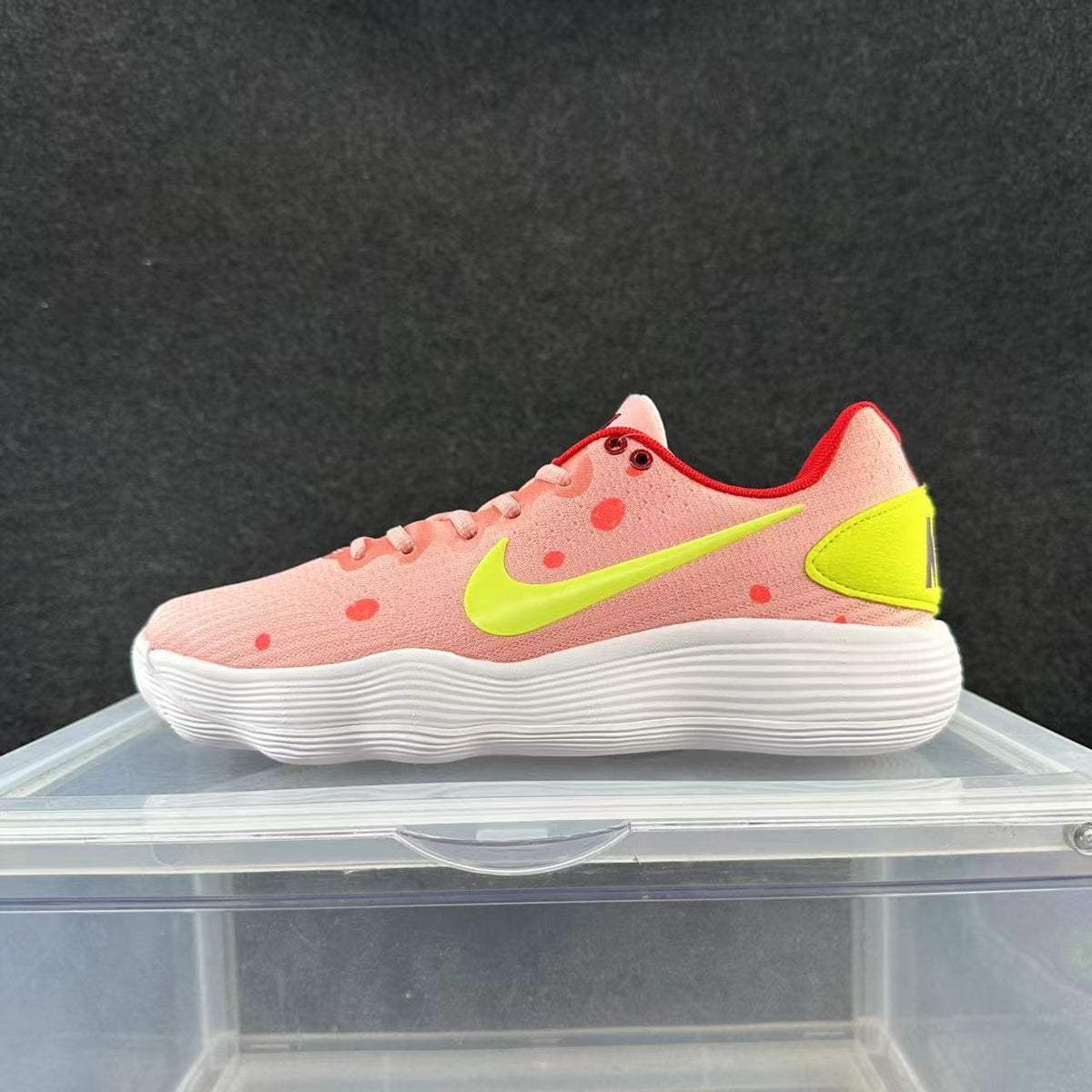 Nike Pink and Yellow Low-Top Sneakers