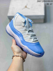 Jordan Air Jordan 11 Retro High-Top Sneakers Blue and White