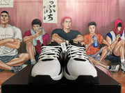 Nike Basketball Shoes White Black Gold