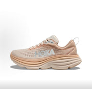 HOKA Bondi 8 Running Shoes in Beige Brown