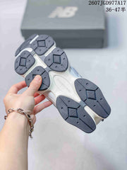 New Balance 9060 Grey White Mule Sneakers