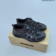 ECCO Black Mesh Lace-Up Casual Sneakers