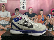 Nike Kobe 6 Basketball Shoes White and Purple
