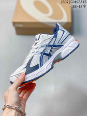 ASICS GEL-1130 White Navy Orange Sneakers 2607JGD495A15