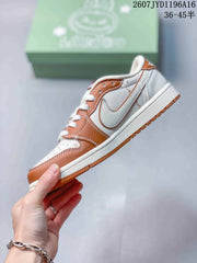 Jordan Air Jordan 1 Low Labubu White Brown Sneakers 2607JYD1196A16