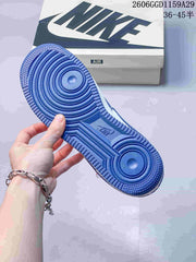 Nike Air Force 1 Low White and Blue Sneakers