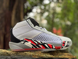 Jordan XXXVIII Basketball Shoes White Black Red